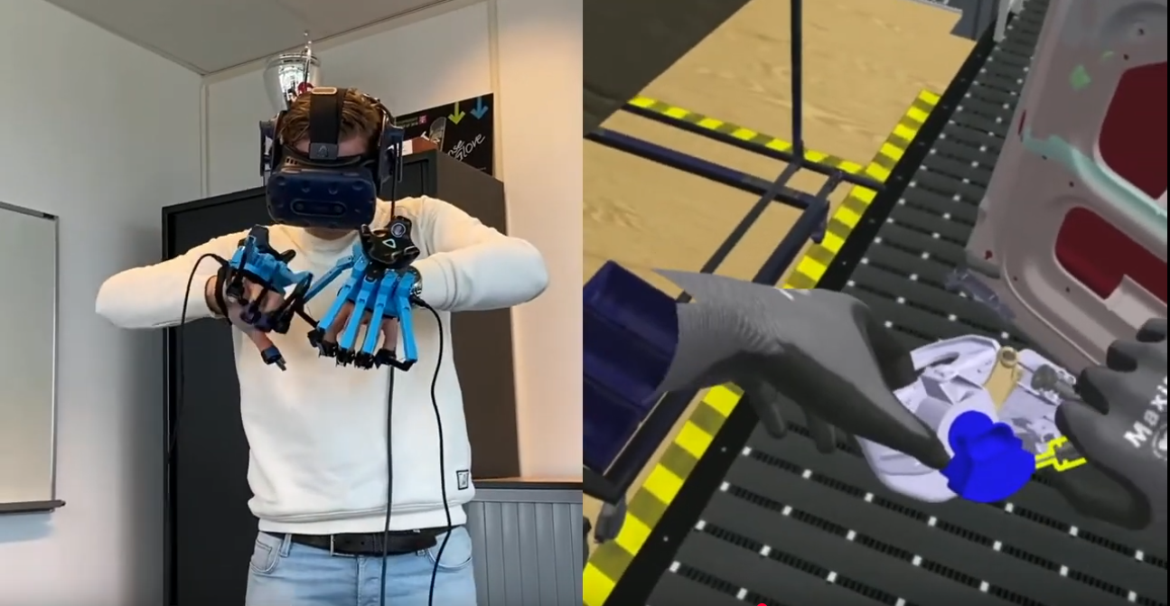 Virtual Reality Montage-Training mit haptischem Feedback